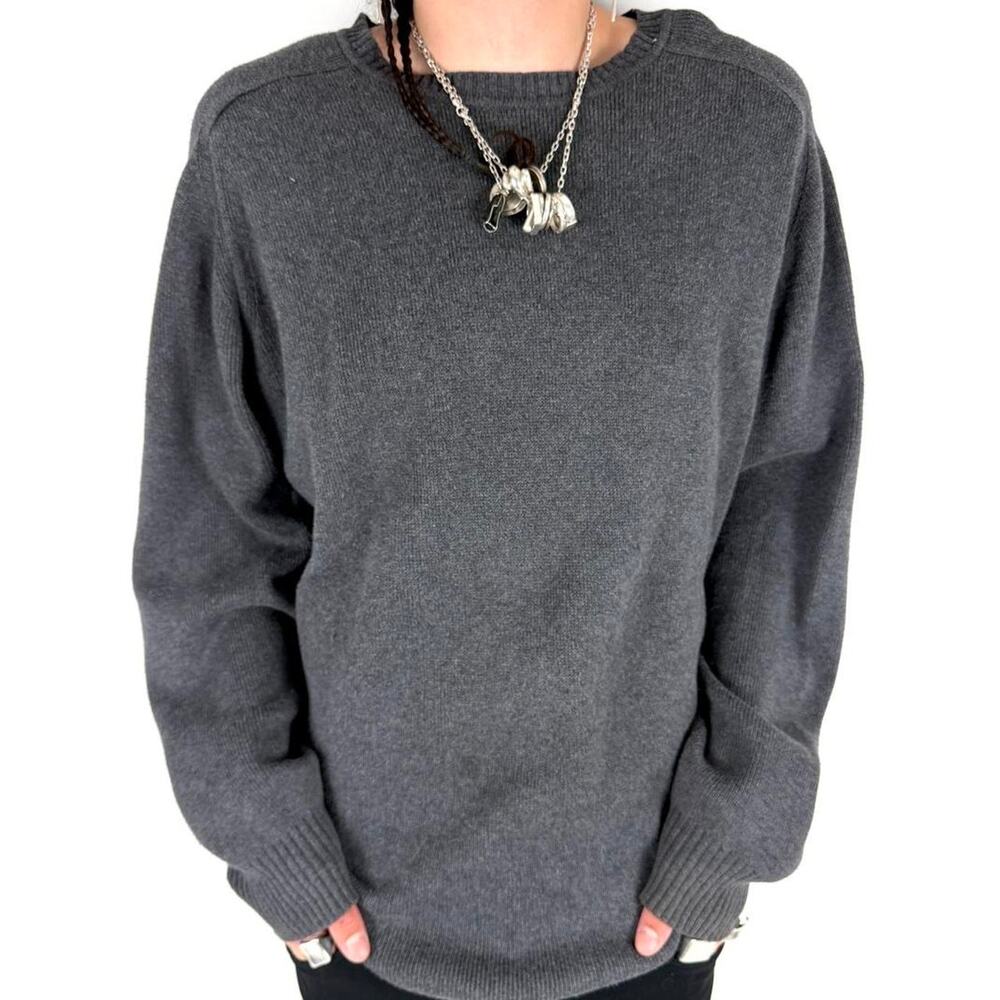Vintage y2k gap grunge faded grey skater archive rare crewneck sweater
